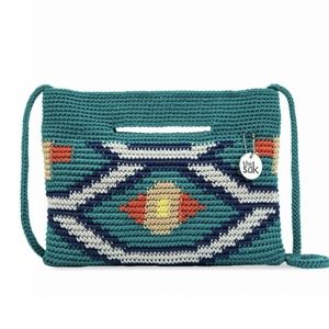 The Sak Linden Crossbody in Azure Ikat